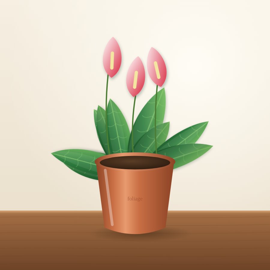 Anthurium (Red)